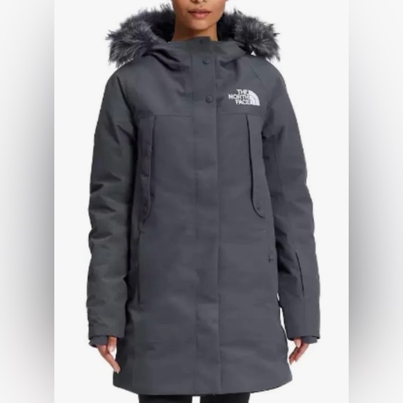 The North Face  New Outerboroughs Parka in VANADIS GREY - Picture 1 of 15